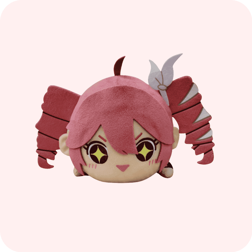 Lying Fat Teto Plush With Hairpin Lying Fat Teto Plush With Hairpin