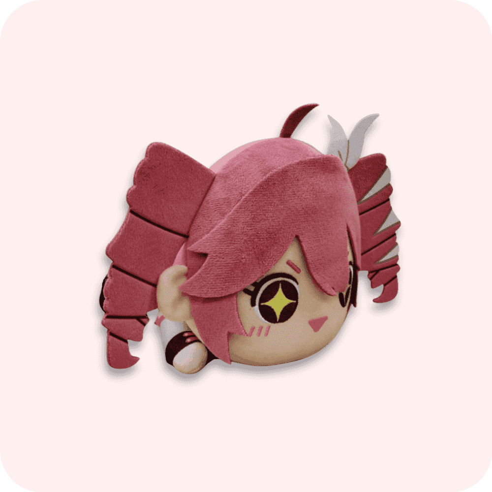 Lying Fat Teto Plush With Hairpin Lying Fat Teto Plush With Hairpin